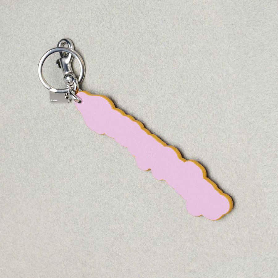 Charms COACH Logo Bag In Coachtopia Leather Feminino Rosa | 34068YJUB