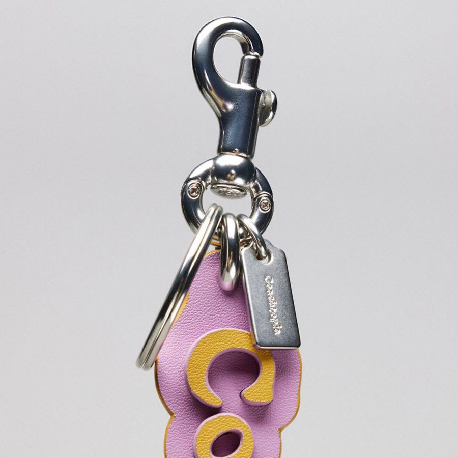 Charms COACH Logo Bag In Coachtopia Leather Feminino Rosa | 34068YJUB