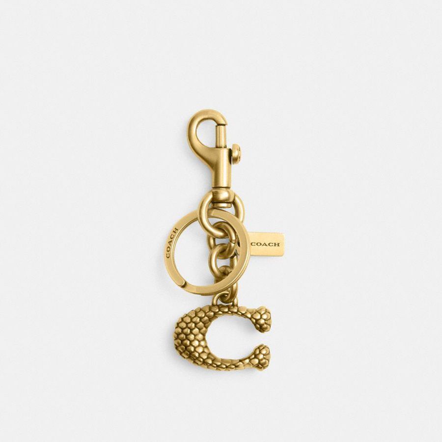 Charms COACH New Year Signature Snake Bag Feminino Douradas | 19074PMGI