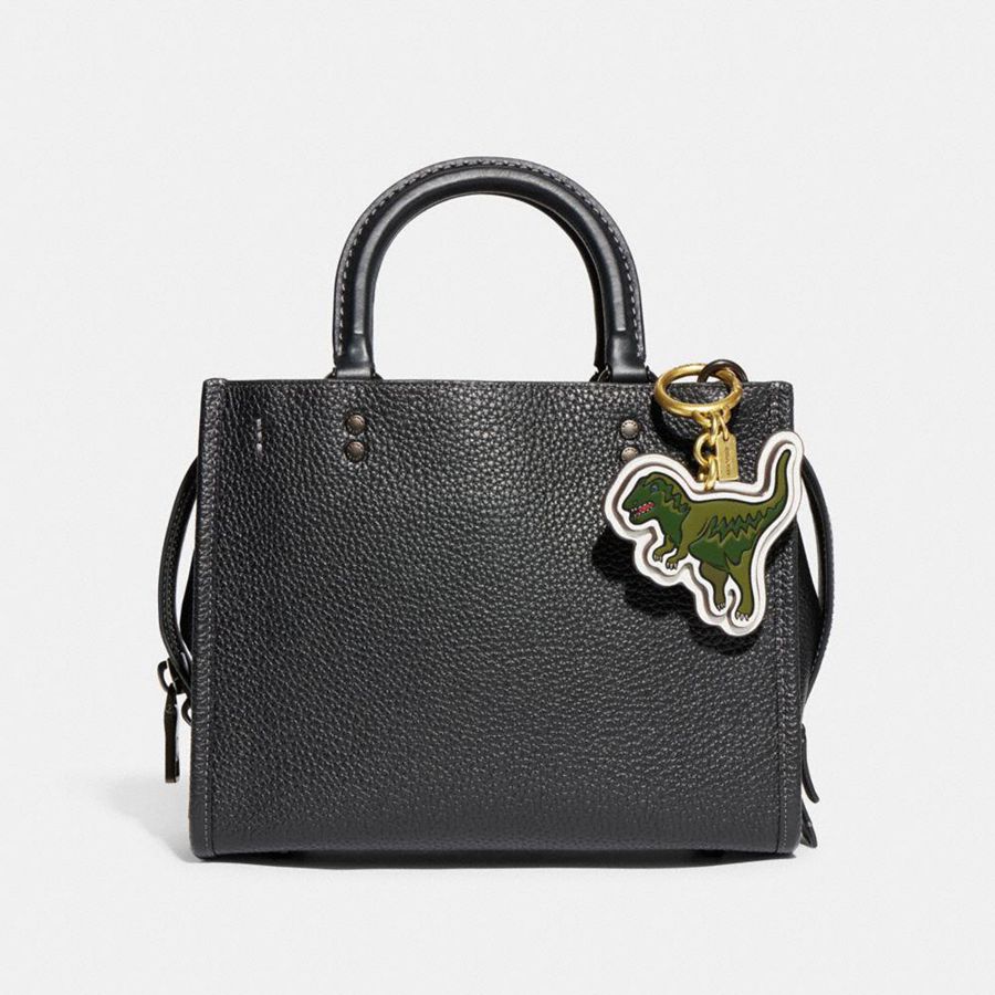 Charms COACH Rexy Bag With Signature Canvas Feminino Verdes | 63801VJLW