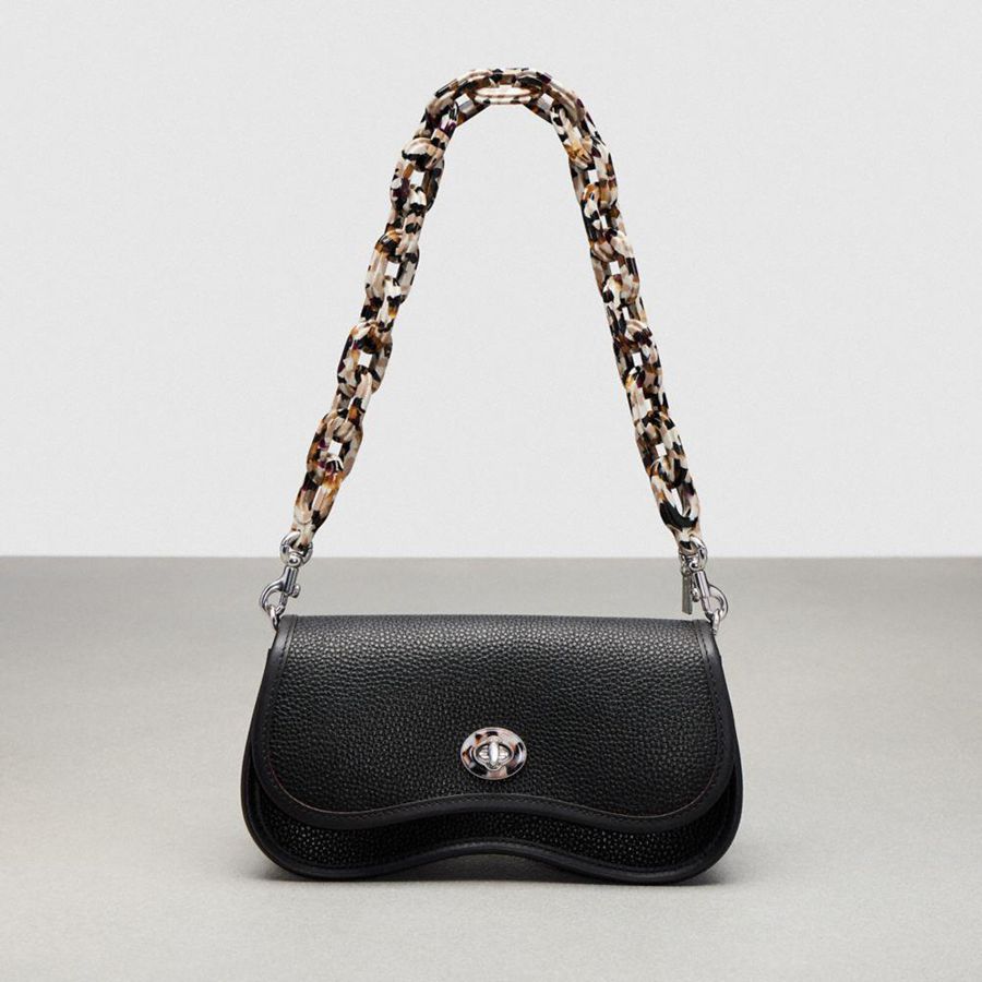 Charms COACH Short Chain Strap Feminino Marrom | 85361MJWS