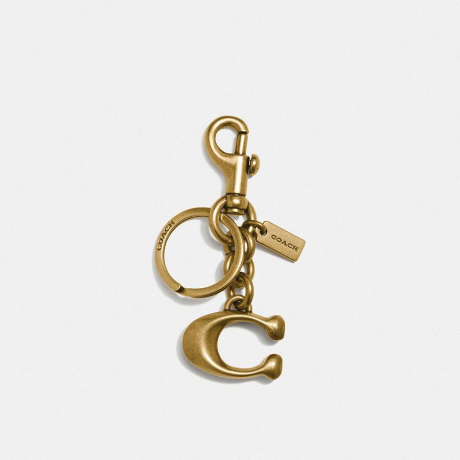 Charms COACH Signature Bag Feminino Douradas | 10942LCNR
