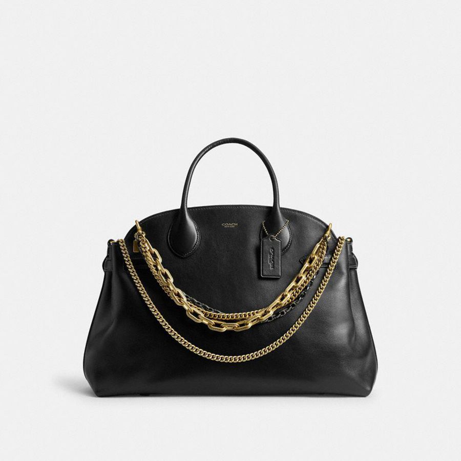 Charms COACH Soft Empire Carryall Bag 40 With Straps Feminino Douradas | 18047OCGN