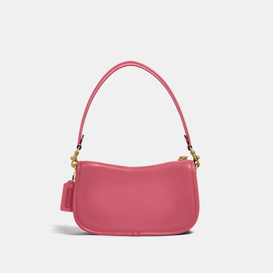 Charms COACH Swinger Bag With And Strap Feminino Douradas | 40613BDRL