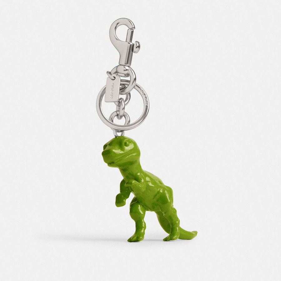 Charms COACH T Rex Bag Feminino Verdes | 02785UDVB