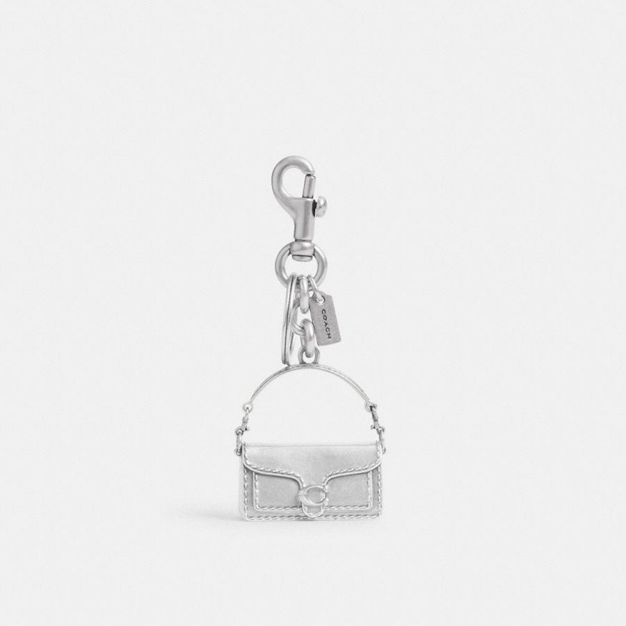 Charms COACH Tabby Bag Feminino Prateadas | 24316FVKJ