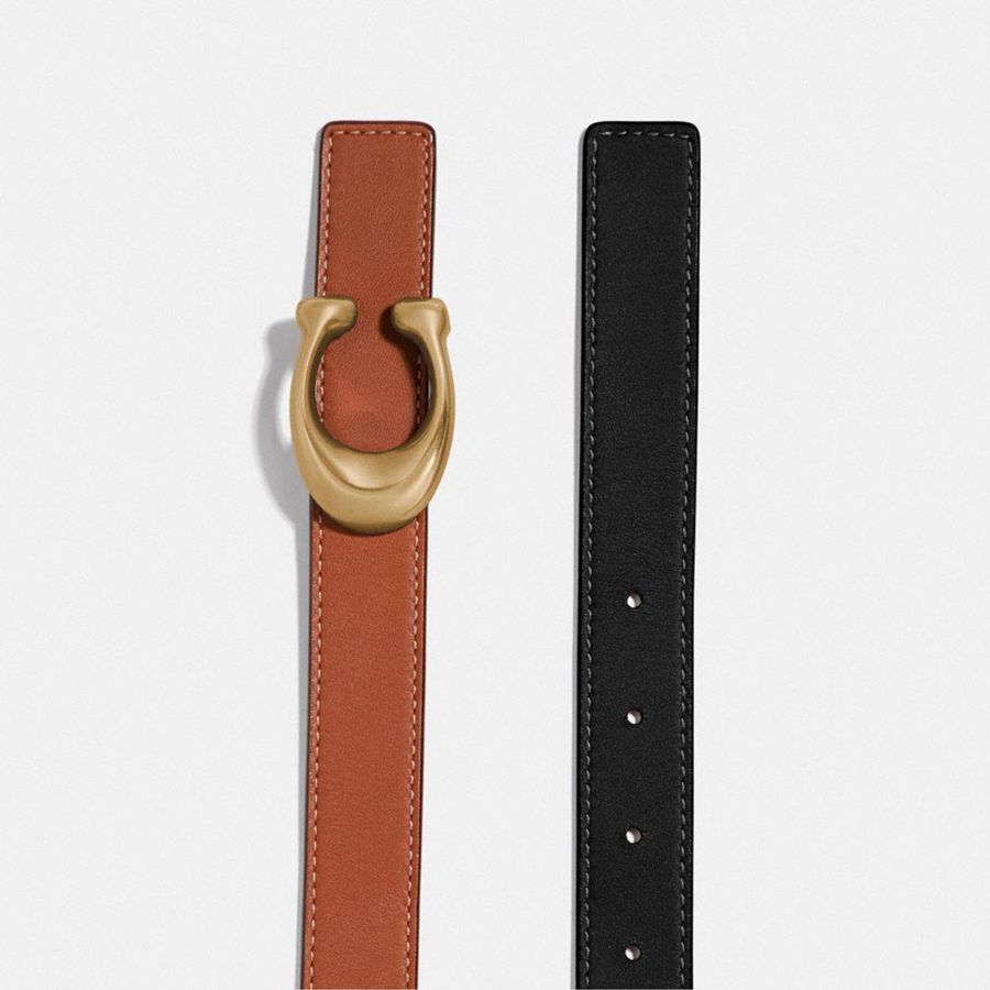 Cintos COACH Hardware Reversible, 25 Mm Feminino Marrom | 30896VPMU