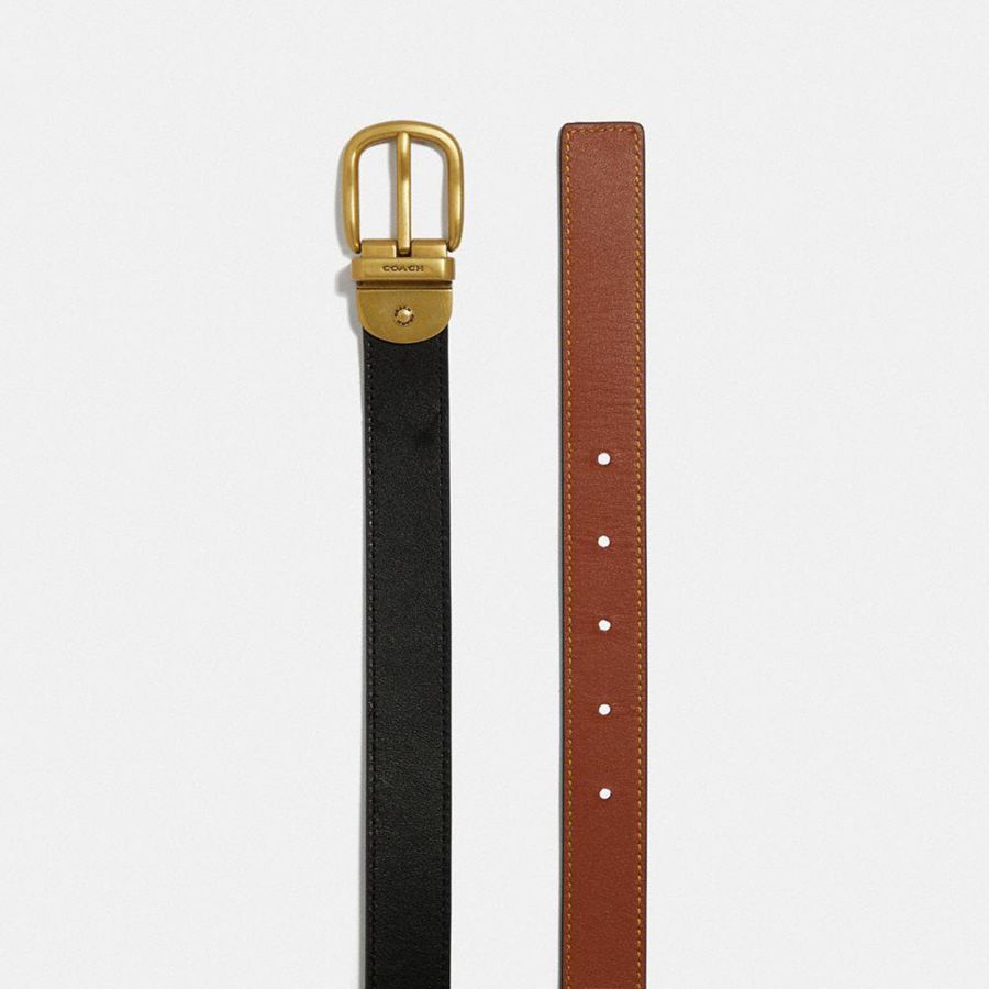 Cintos COACH Harness Buckle Reversible, 25 Mm Feminino Pretas | 27430IHJS