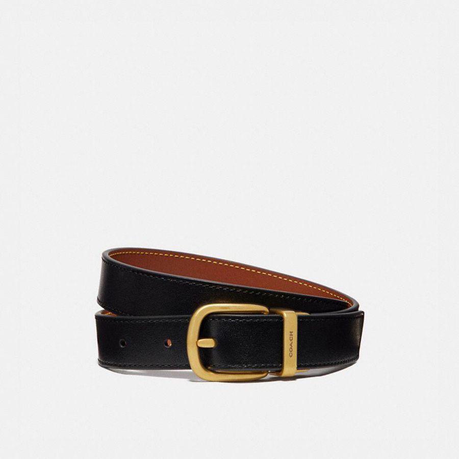 Cintos COACH Harness Buckle Reversible, 25 Mm Feminino Pretas | 27430IHJS
