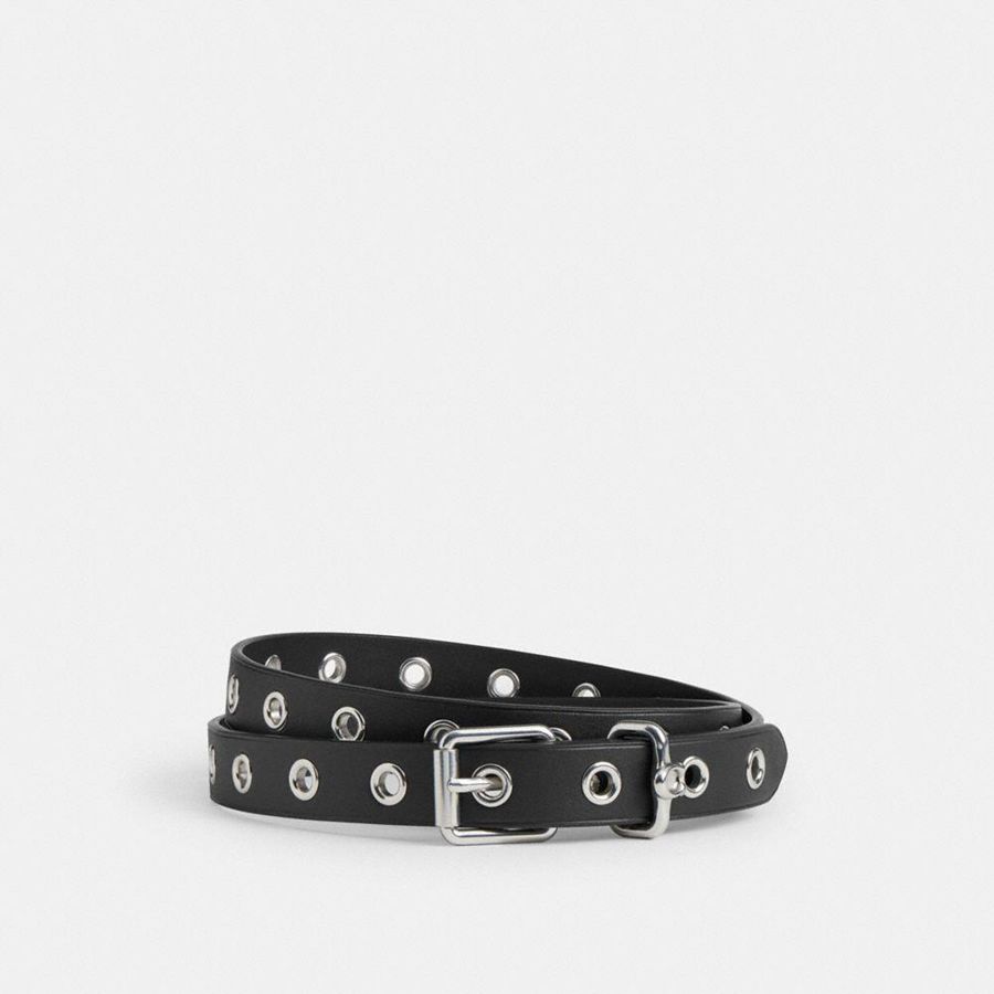 Cintos COACH Roller Buckle, 25 Mm Feminino Pretas | 06415UNGE