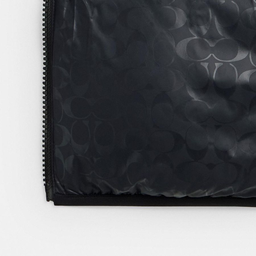 Colete COACH Puffer In Recycled Polyamide Feminino Marrom | 52317PEUF