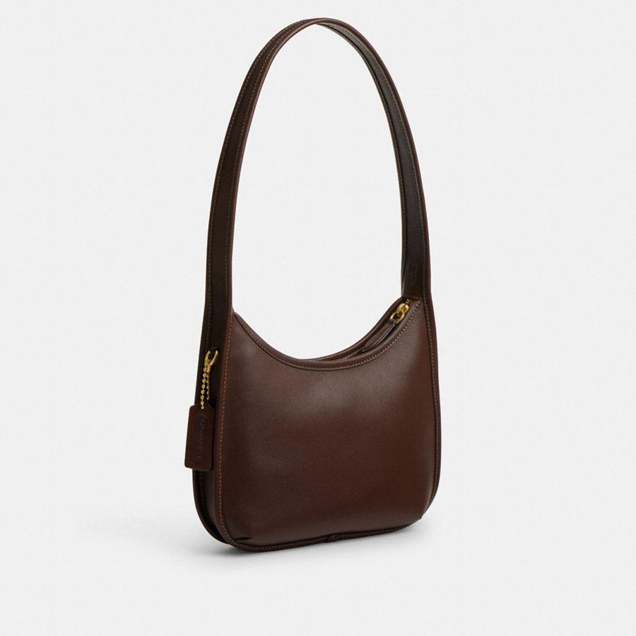 Hobo Bag COACH Curve Zip Feminino Marrom | 89516NFRU