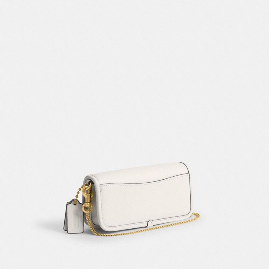 Hobo Bag COACH Dinky 14 Feminino Branco | 58027GAOU