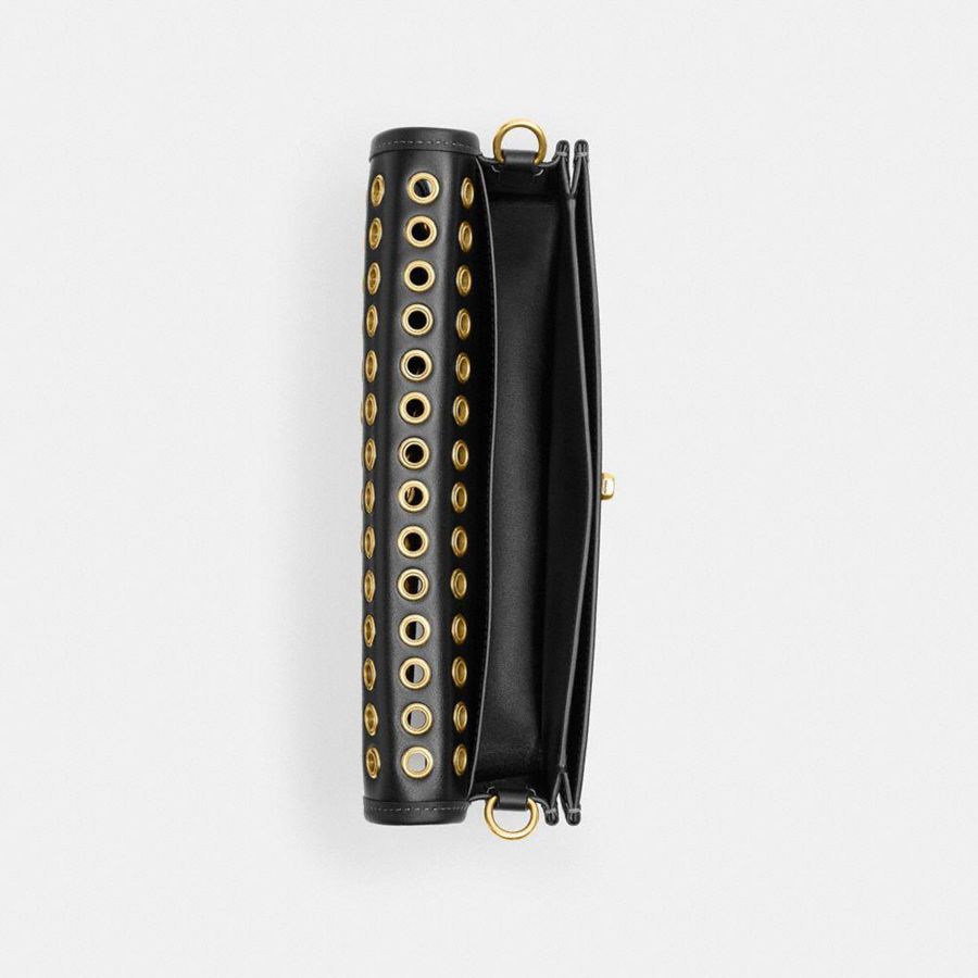 Hobo Bag COACH Dinky With Grommets Feminino Pretas | 36905WLCH