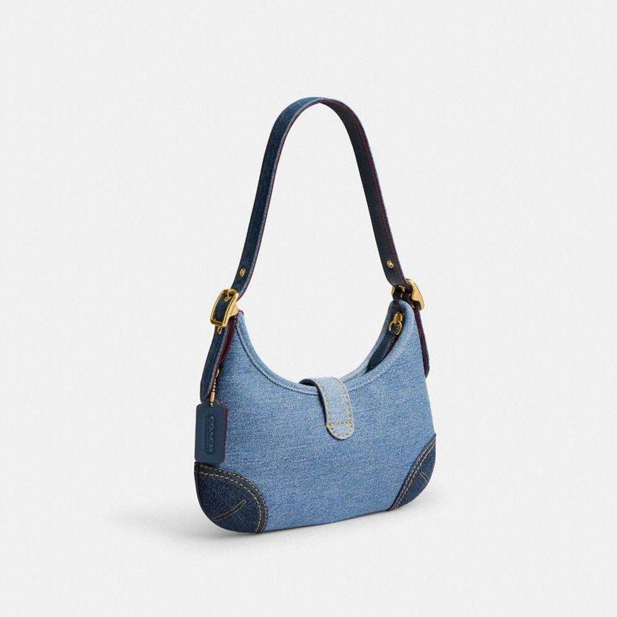 Hobo Bag COACH Hamptons Feminino Azuis | 35809DGVQ