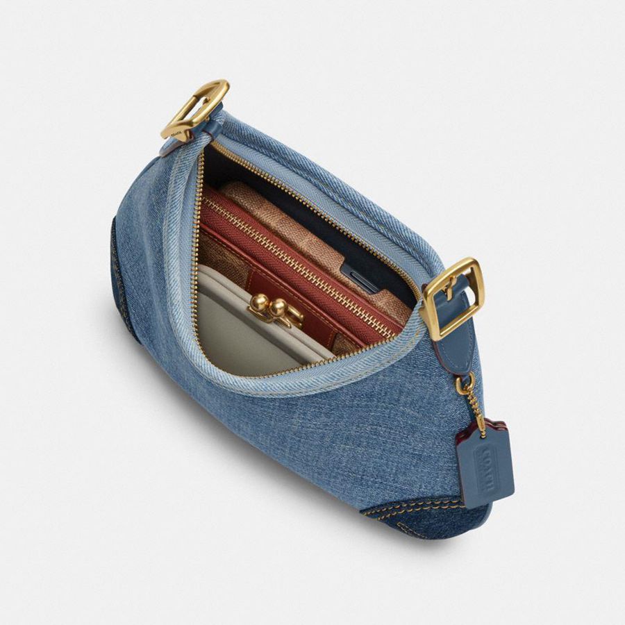 Hobo Bag COACH Hamptons Feminino Azuis | 35809DGVQ