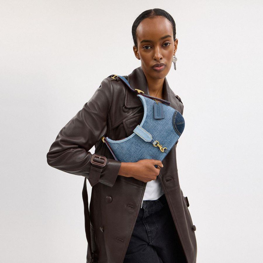 Hobo Bag COACH Hamptons Feminino Azuis | 35809DGVQ
