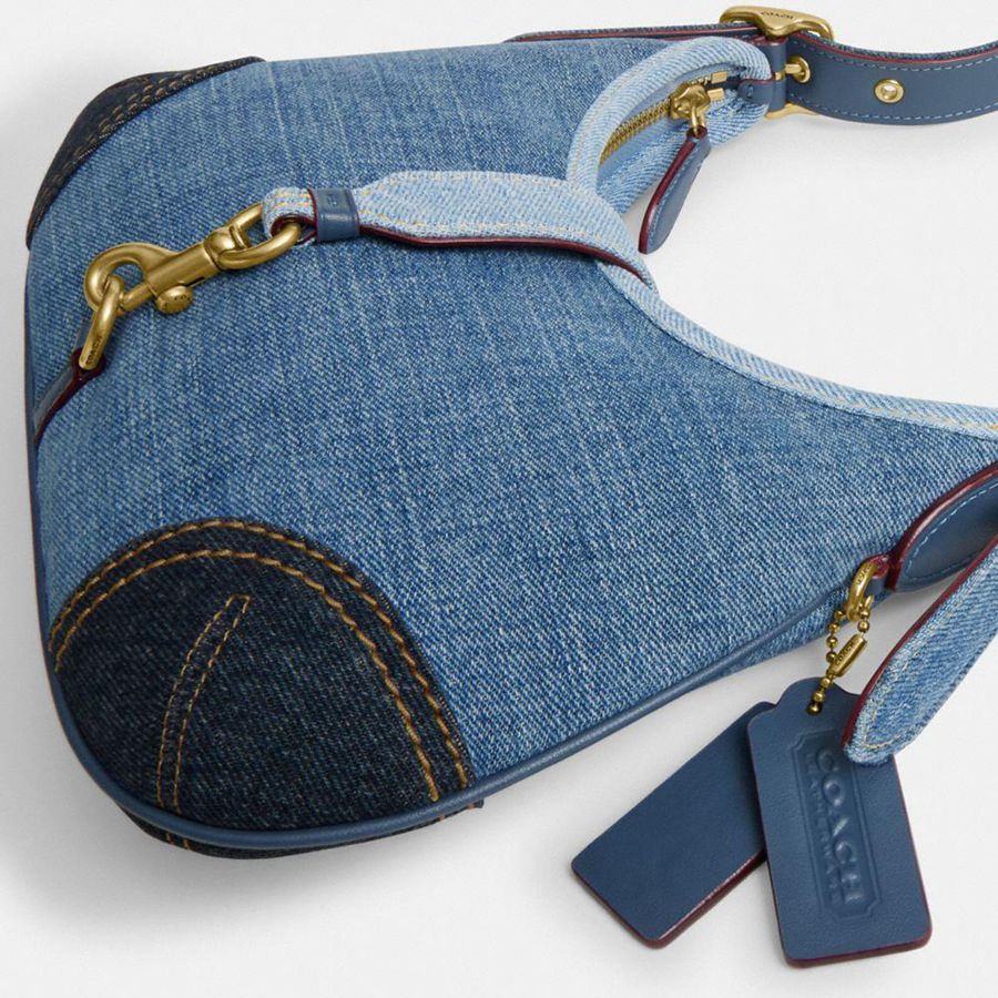 Hobo Bag COACH Hamptons Feminino Azuis | 35809DGVQ