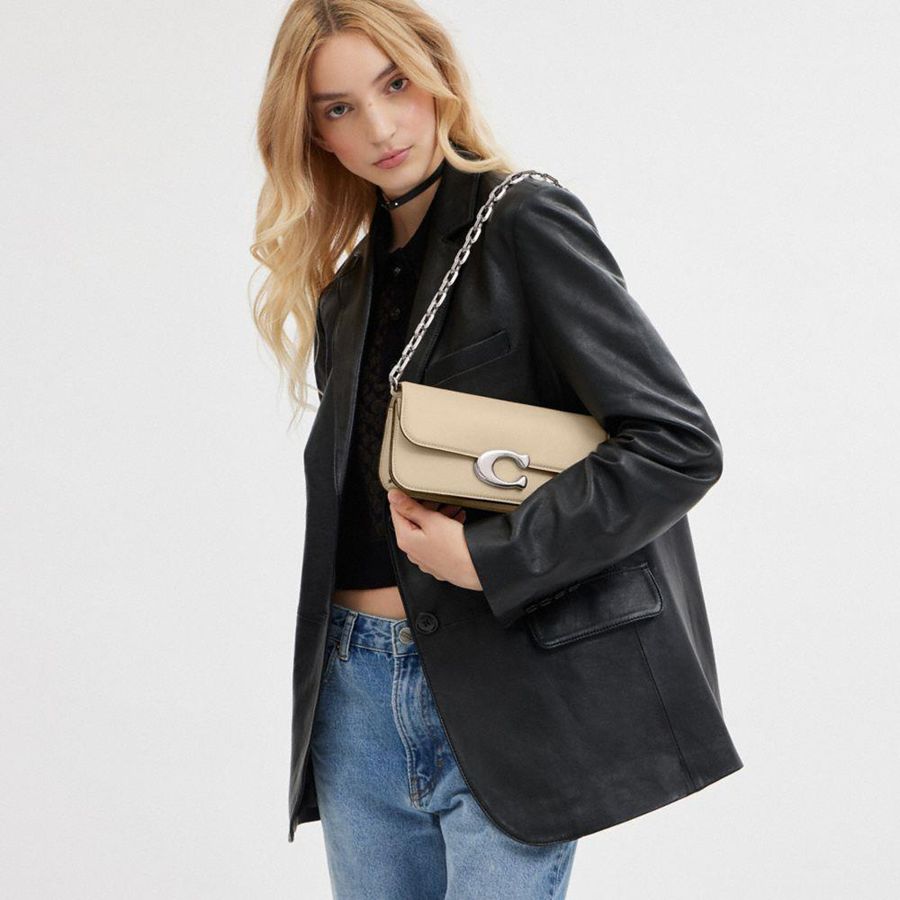 Hobo Bag COACH Idol 23 Feminino Branco | 95013DVWZ