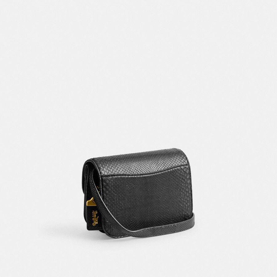 Hobo Bag COACH Idol In Python Feminino Pretas | 79148UZJT