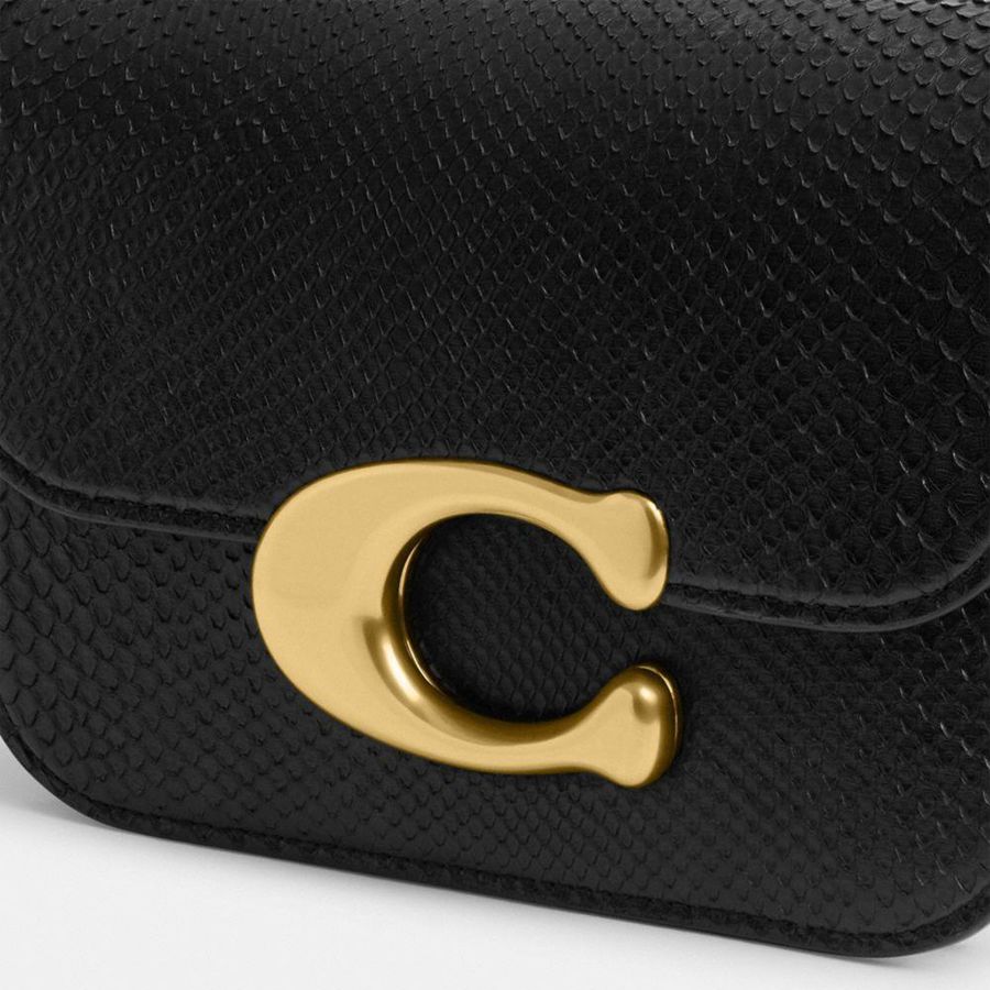 Hobo Bag COACH Idol In Python Feminino Pretas | 79148UZJT