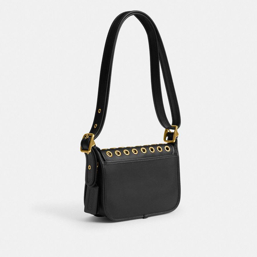 Hobo Bag COACH Patricia Legacy 19 With Grommets Feminino Pretas | 36982TWUH