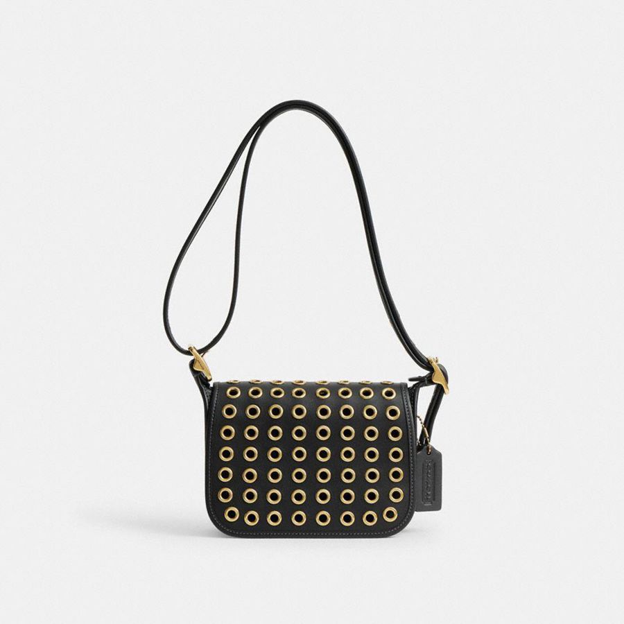 Hobo Bag COACH Patricia Legacy 19 With Grommets Feminino Pretas | 36982TWUH