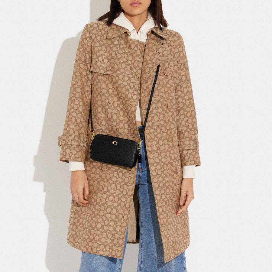 Kuplung Táskák COACH Kira Crossbody Feminino Pretas | 40958EUVC