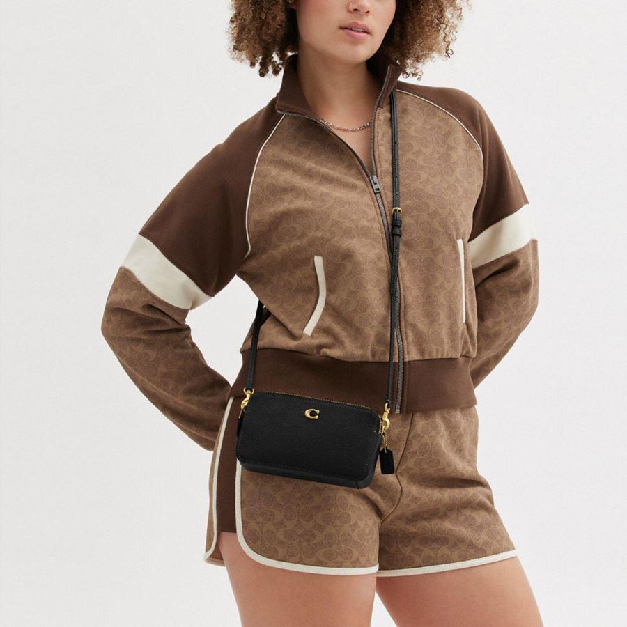 Kuplung Táskák COACH Kira Crossbody Feminino Pretas | 40958EUVC