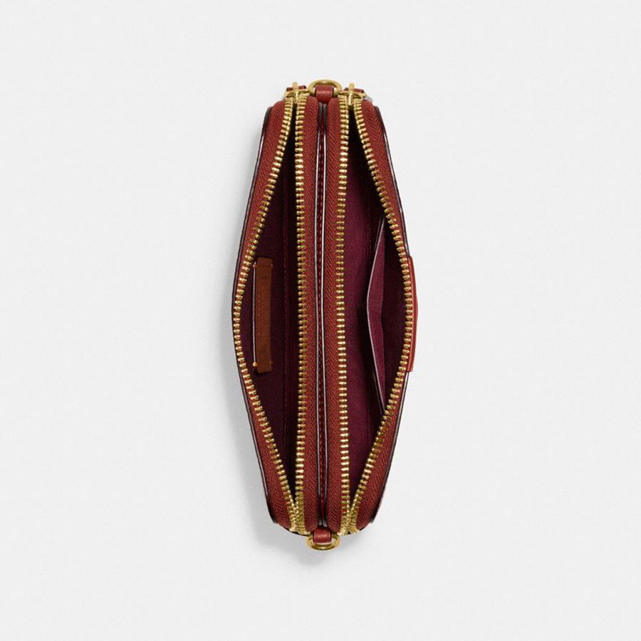 Kuplung Táskák COACH Kira Crossbody In Colorblock Signature Canvas Feminino Marrom | 28604QVNJ