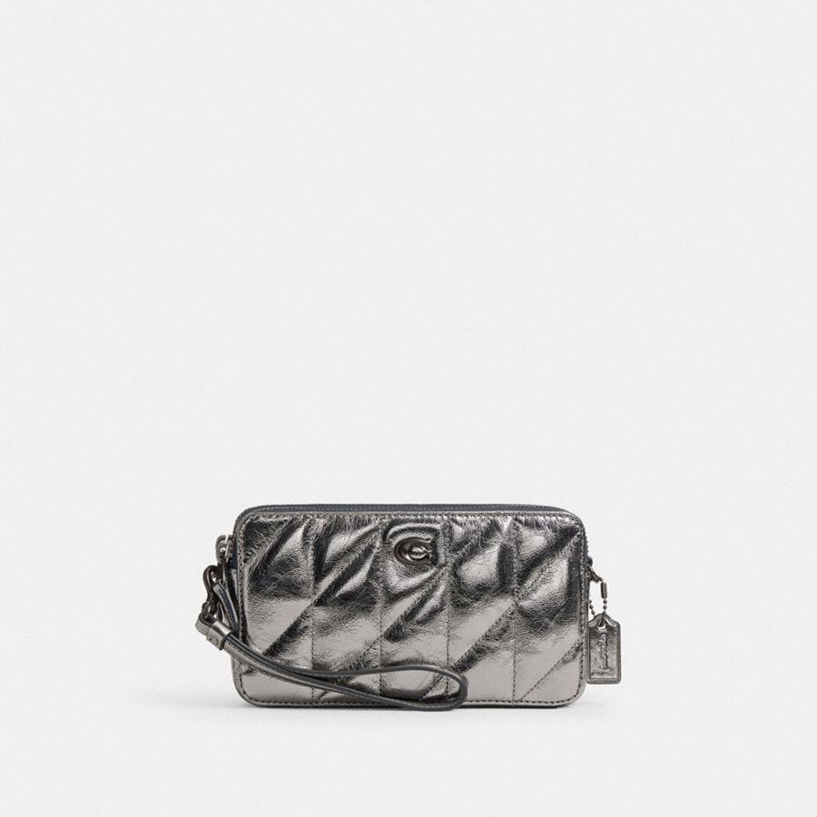 Kuplung Táskák COACH Kira Crossbody With Quilting Feminino Prateadas | 97168FHTM