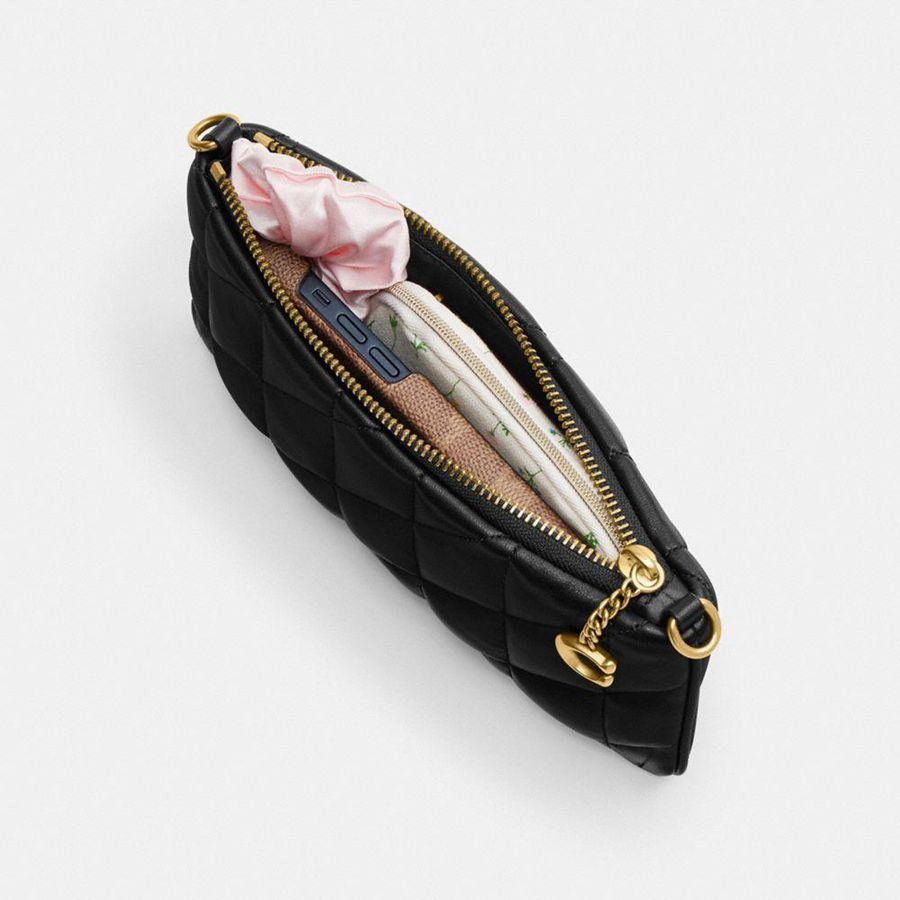 Kuplung Táskák COACH Pouch With Pillow Quilting Feminino Branco | 13295CLXT