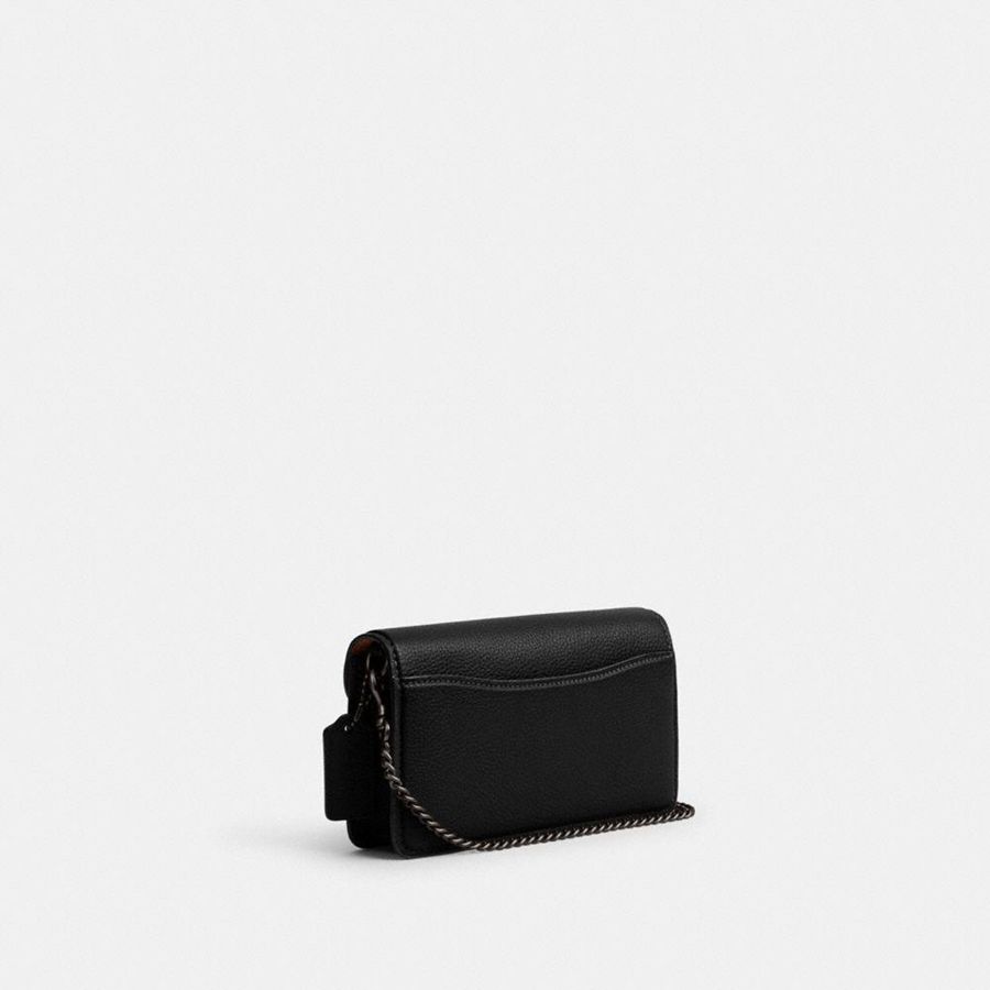 Kuplung Táskák COACH Tabby Crossbody Wristlet Feminino Pretas | 97564FIUV