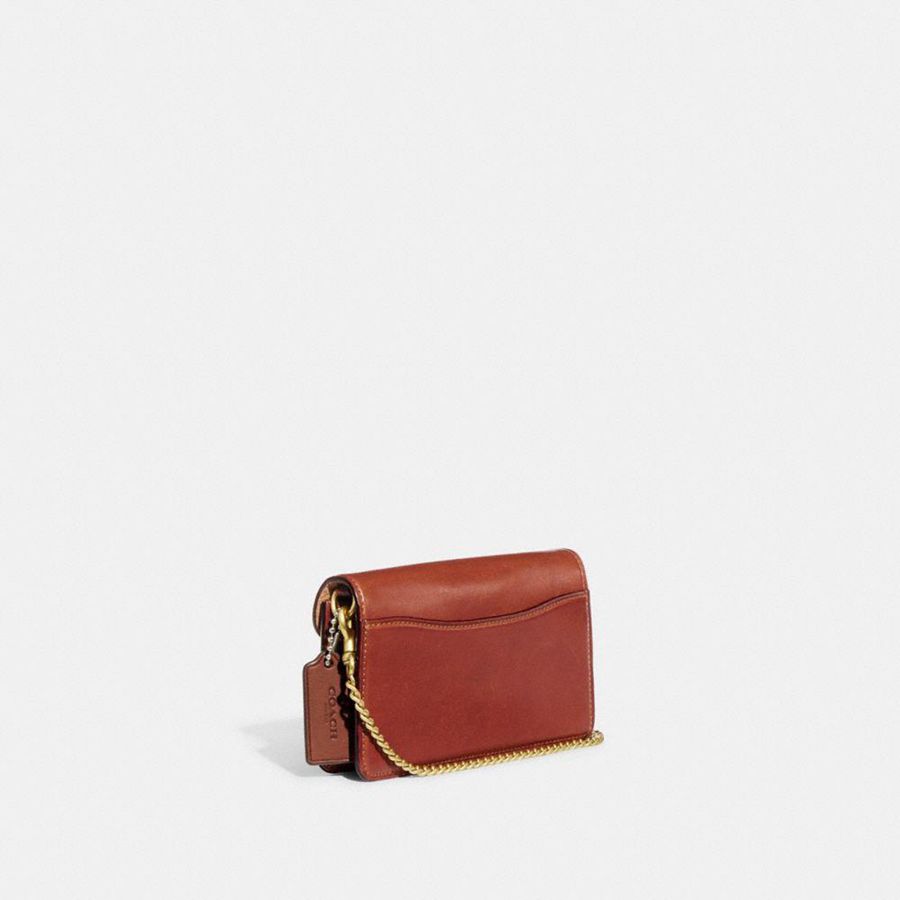 Kuplung Táskák COACH Tabby Crossbody Wristlet In Signature Canvas Feminino Marrom | 37681WTRP