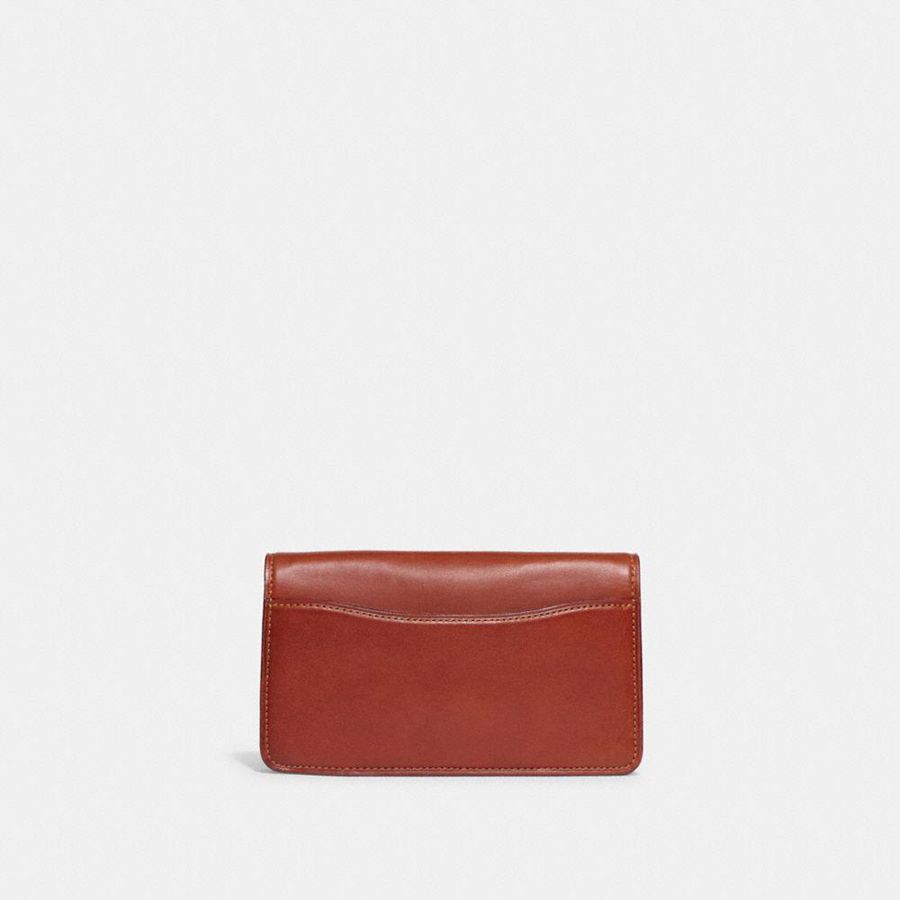 Kuplung Táskák COACH Tabby Crossbody Wristlet In Signature Canvas Feminino Marrom | 37681WTRP