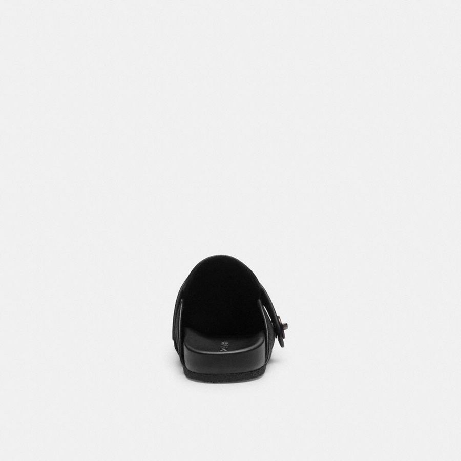 Mocassins COACH Blake Clog In Signature Jacquard Feminino Pretas | 07568DXMT