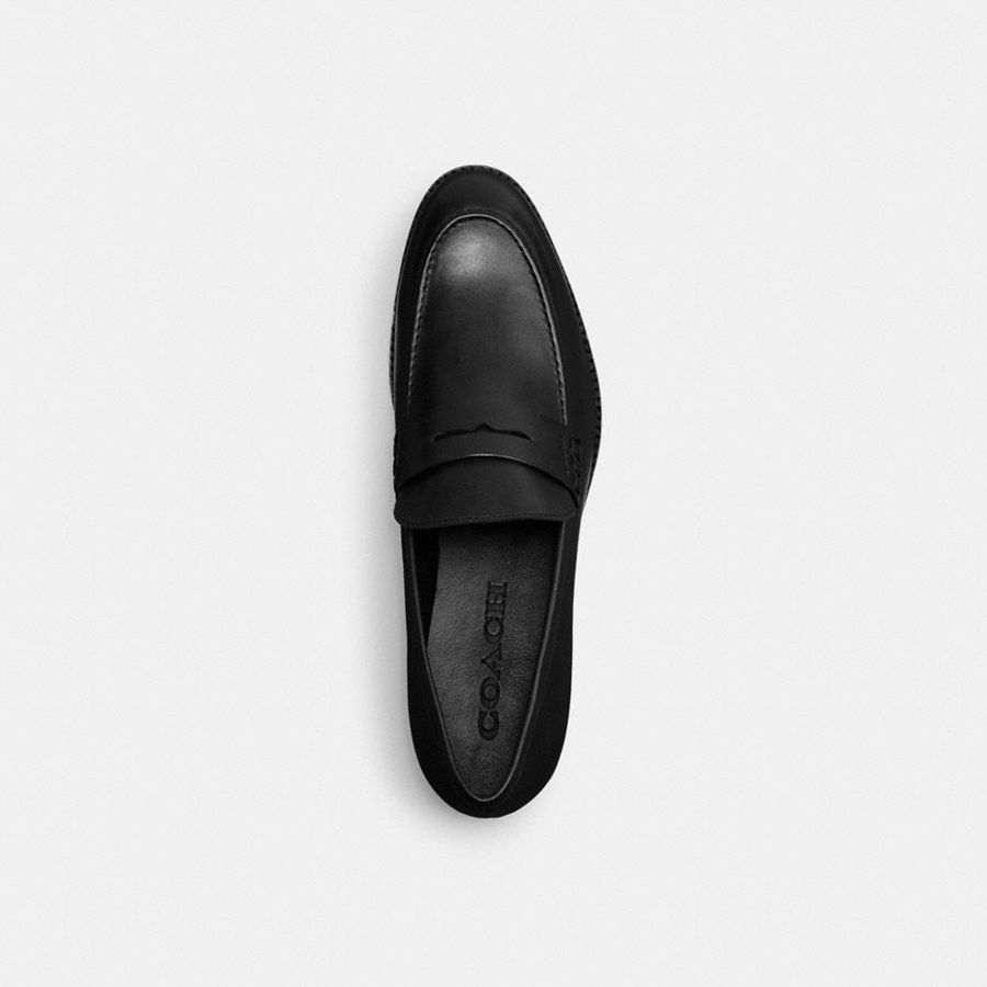 Mocassins COACH Declan Masculino Pretas | 03624BQUG
