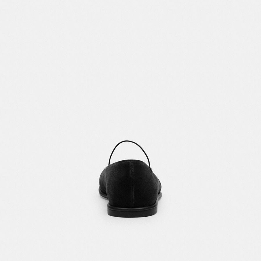 Mocassins COACH Emilia Mary Jane Feminino Pretas | 81394QYVU