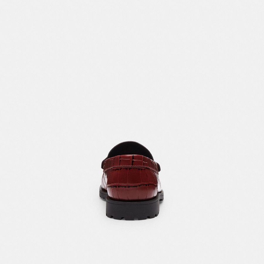 Mocassins COACH Jocelyn Feminino Bordeaux | 81672QSHZ