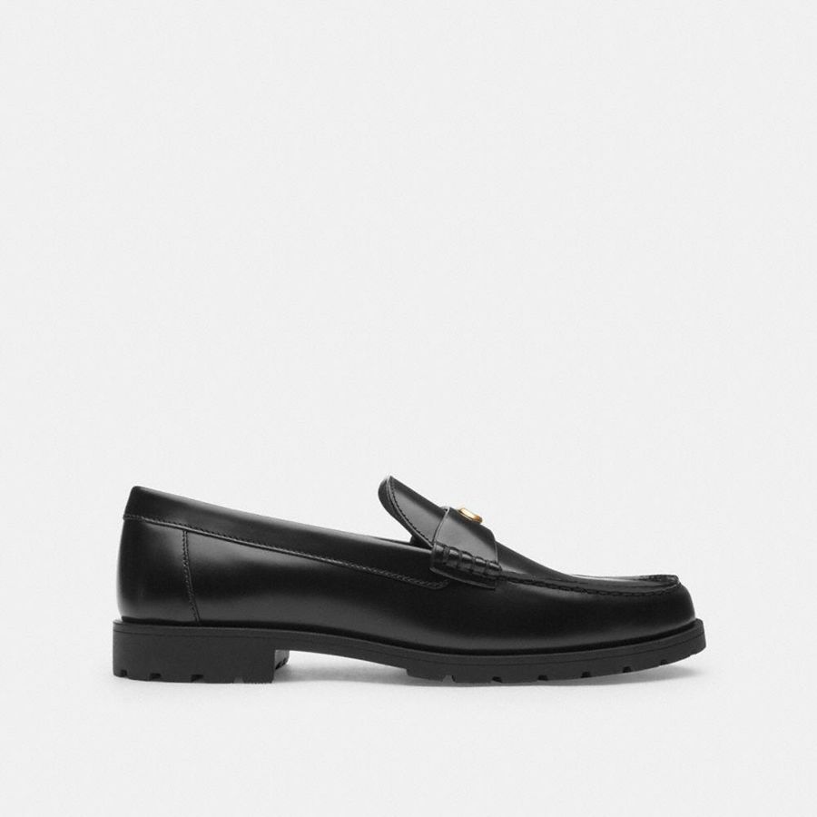 Mocassins COACH Jocelyn Feminino Pretas | 48617BUCE