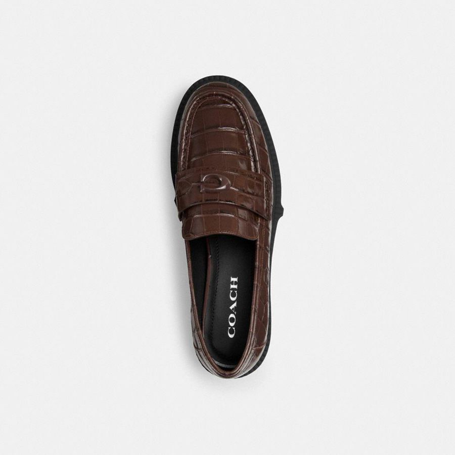 Mocassins COACH Leah Feminino Marrom | 87091CWIO