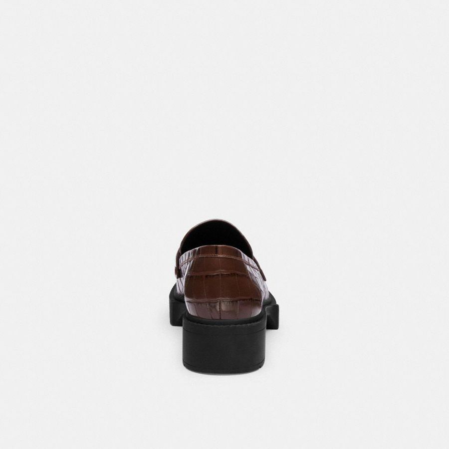 Mocassins COACH Leah Feminino Marrom | 87091CWIO