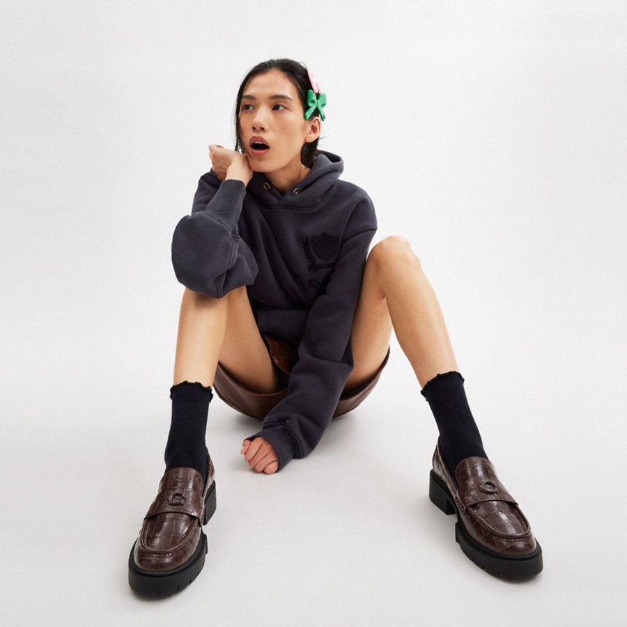 Mocassins COACH Leah Feminino Marrom | 87091CWIO