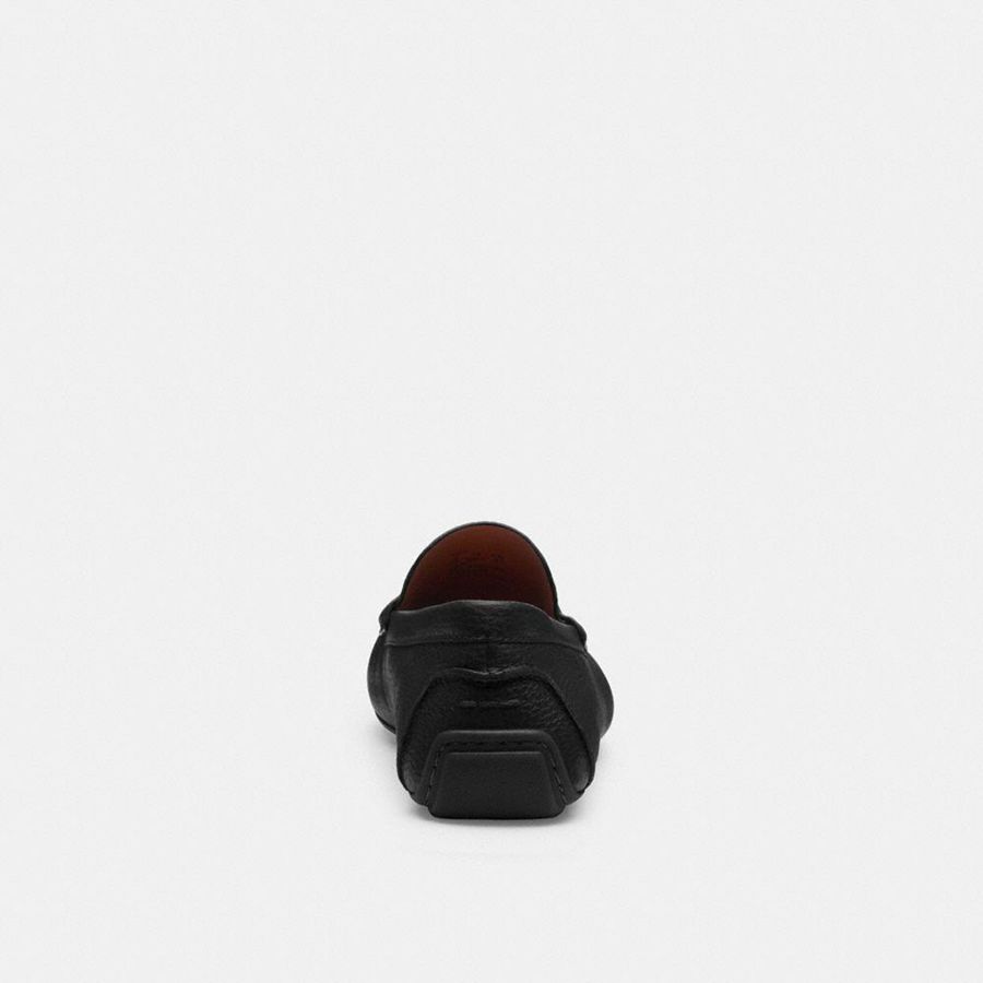 Mocassins COACH Luca Driver Masculino Pretas | 50721LKVB