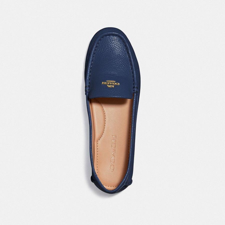 Mocassins COACH Marley Driver Feminino Azuis | 25146SQAN