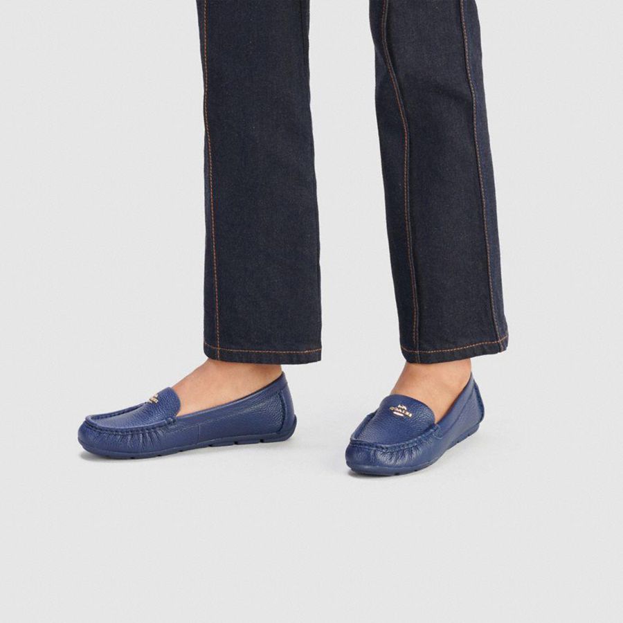 Mocassins COACH Marley Driver Feminino Azuis | 25146SQAN