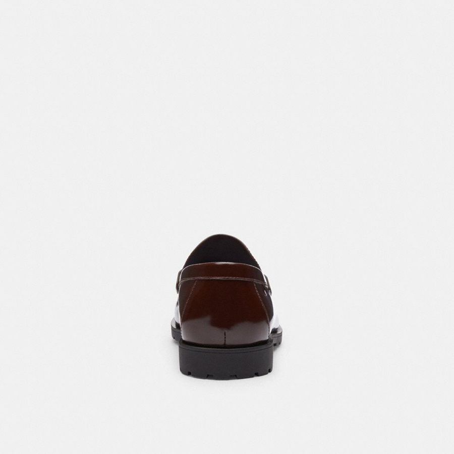 Mocassins COACH Reagan Masculino Marrom | 08234XNDP