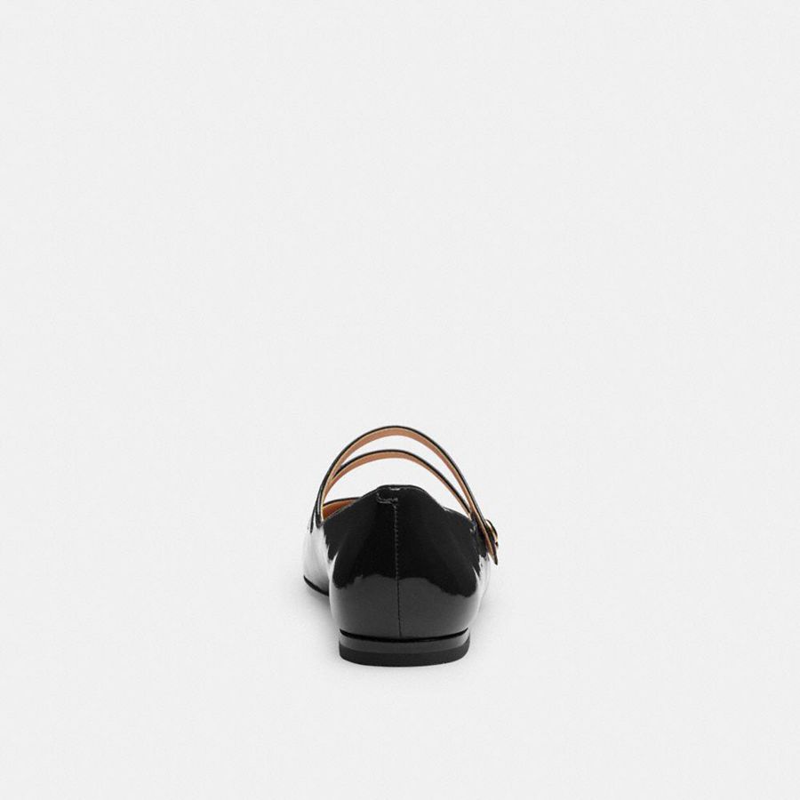 Mocassins COACH Winley Mary Jane Feminino Pretas | 20563ZKCF