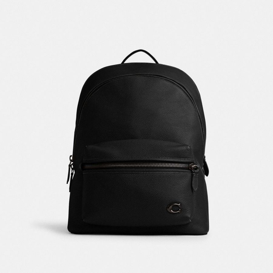 Mochila COACH Charter Masculino Pretas | 13705IMSP