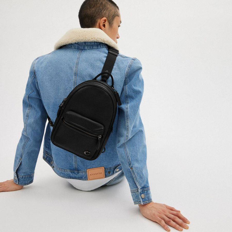Mochila COACH Charter Pack Masculino Pretas | 90637HFBV